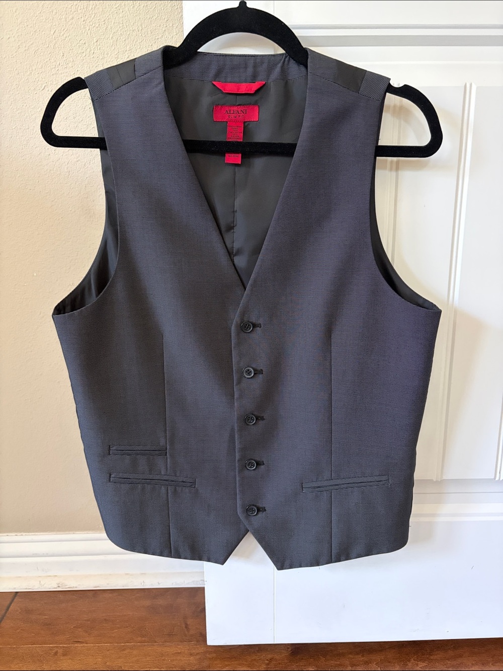 Alfani Red Label  Slim Fit Grey Suit Vest Size small